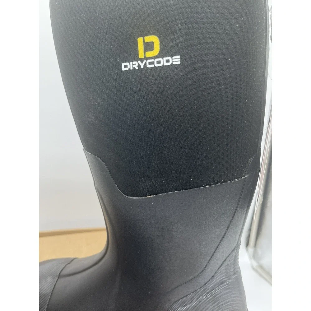 Drycode Rain Mud Waterproof Boots Size 5 Black Mens